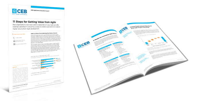 ceb11stepsspread CEB - 11 Steps for Getting Value from Agile