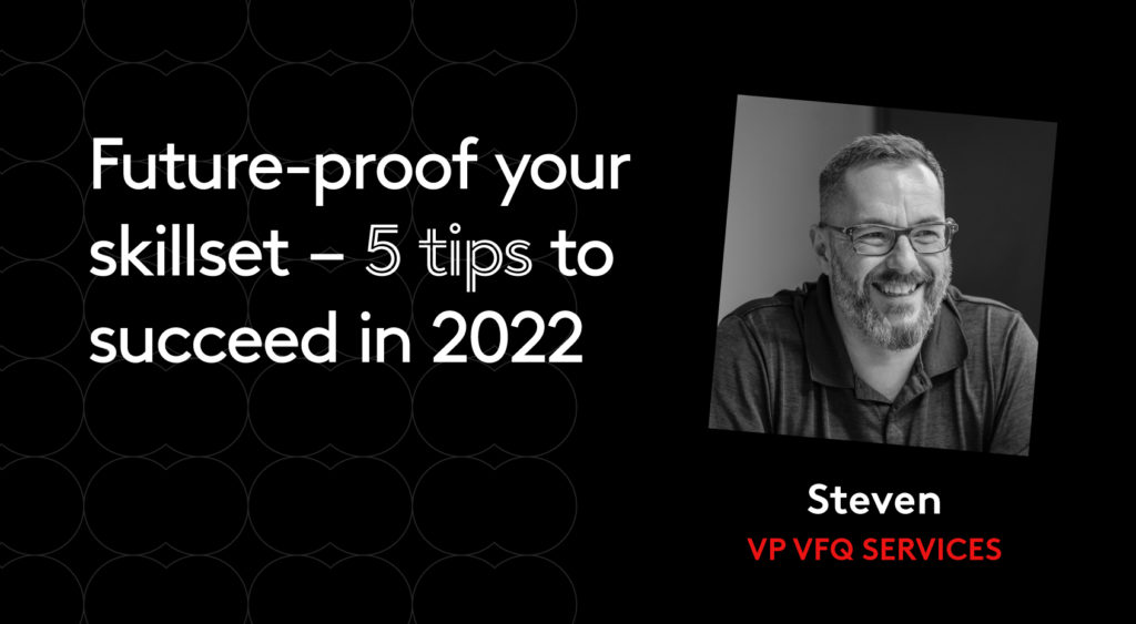 Future-proof your skillset with a photo of Steven Angelo-Eadie, VP of VFQ Services